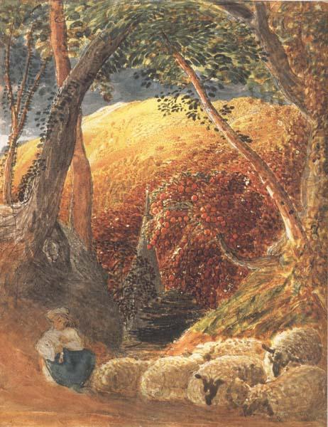 Samuel Palmer The Magic Apple Tree Sweden oil painting art